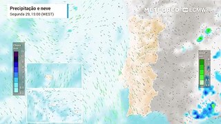 Nos próximos dias prevê-se chuva, neve e nebulosidade nestas regiões de Portugal