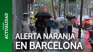 Activada la alerta naranja por fuertes lluvias en Barcelona