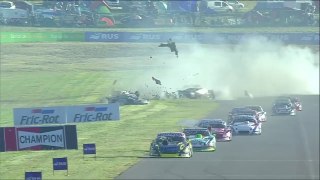 TC Pista 2024 La Pampa Race 1 Valle Maceira Huge Crash