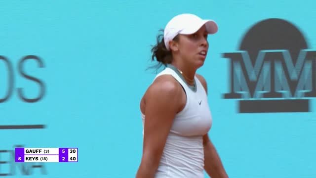 Madrid - Gauff stoppée par Keys