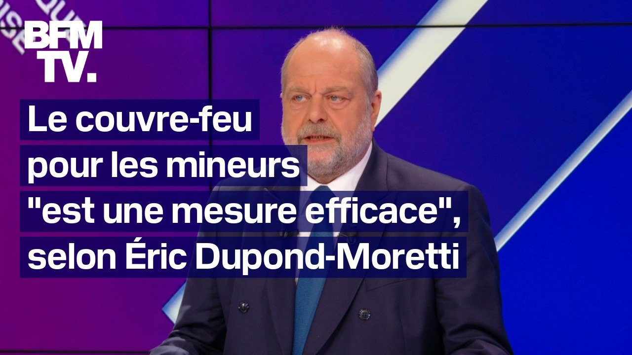 Le couvre-feu pour les mineurs, "une mesure efficace": l'interview en intégralité d'Éric Dupond-Moretti