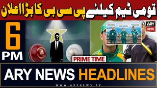 ARY News 6 PM Prime Time Headlines | 28th April 2024 | PCB's Big Announcement