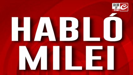 "Los salarios le vienen ganando a la inflación", dijo Milei