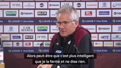 Metz - Bölöni furieux contre le PSG ? : "Plus intelligent que je la ferme et ne dise rien"