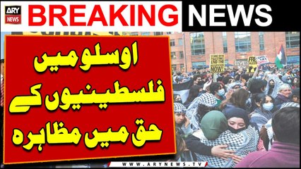 Large protest in Oslo calls for ceasefire in Gaza | Breaking News