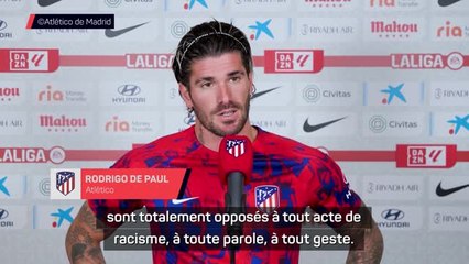 Atlético - De Paul condamne les insultes racistes envers Nico Williams