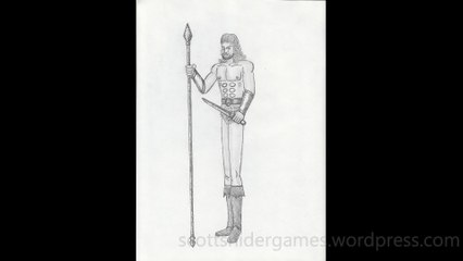 Barbarian Pencil Sketch Video #89 (04-28-2024)