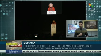 Avanza acto por la cultura en apoyo a la democracia española