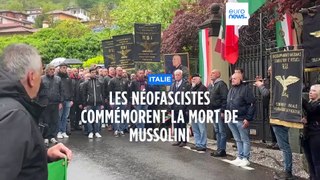 Des néofascistes italiens commémorent le 79e anniversaire de la mort de Mussolini