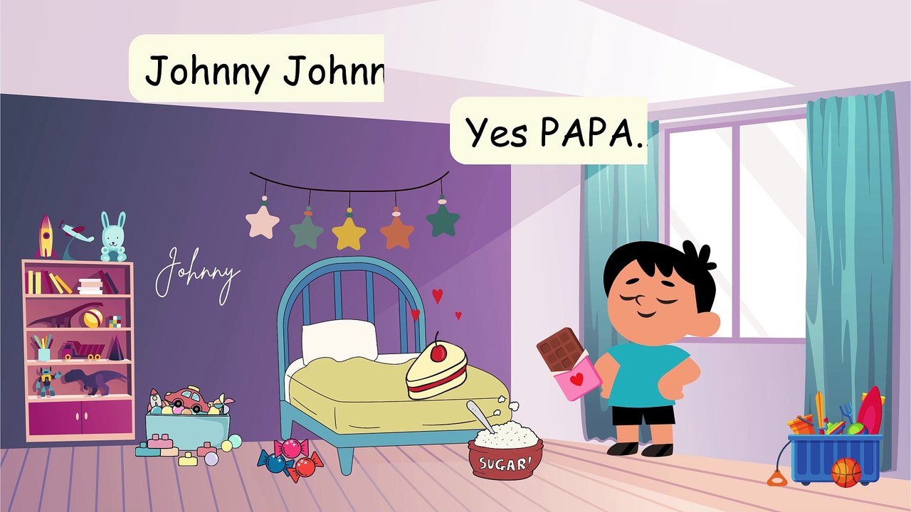 Johny Johny Yes Papa | Nursery Rhyme For Children| Baby Songs| English Story