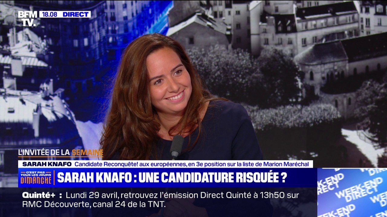 Élections européennes: "C'est quand c'est difficile qu'il faut y aller", affirme Sarah Knafo
