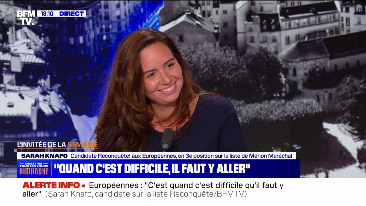 Sarah Knafo (Reconquête): "Aujourd'hui, j'ai en...