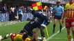 TOP 14 - Essai de Nico Janse VAN RENSBURG (MHR) - Montpellier Hérault Rugby - USA Perpignan