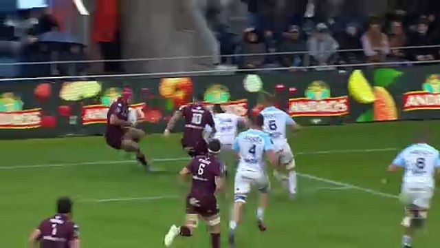 TOP 14 - Essai de Louis BIELLE-BIARREY (UBB) - Aviron Bayonnais - Union Bordeaux-Bègles