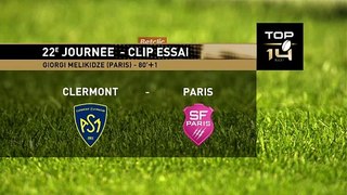 TOP 14 - Essai de Giorgi MELIKIDZE (SFP) - ASM Clermont - Stade Français Paris