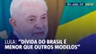 Lula critica comparação da dívida pública brasileira com outros países