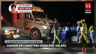 Accidente en carretera Veracruz-Xalapa deja un muerto y 4 heridos
