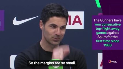 Download Video: Arteta reveals how 'small' the margins are in the title race