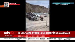 ¡Última Hora! se desploma avioneta en Atizapán de Zaragoza
