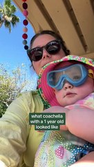 Pareja lleva a su bebé de 14 meses al festival Coachella y desata críticas