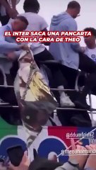 Polémica en Italia por una pancarta ridiculizando a Theo en la celebración del Inter