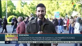 En España, ciudadanos de Madrid se suman a las manifestaciones en contra del fascismo