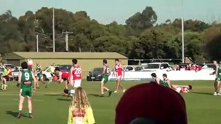 BFNL: Ethan Roberts finishes some fine Kangaroo Flat team play with a goal