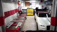 J&B Body Works utilize Celette bench to repair Rolls-Royce