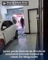 Jovem perde controle de direção de automóvel e invade hospital da cidade em Milagres/BA