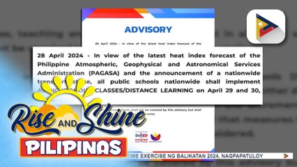 Download Video: Klase sa mga pampublikong paaralan sa buong bansa, suspendido dahil sa init ng panahon at transport strike