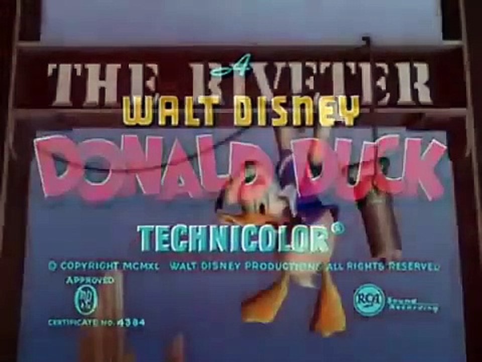 Pato donald El remachador. Dibujos animados de Disney espanol latino. Caricaturas