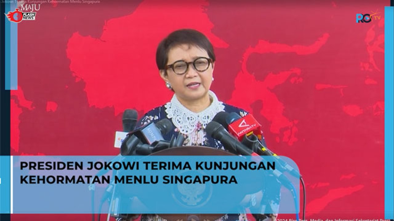 Presiden Jokowi Terima Kunjungan Kehormatan Menlu Singapura