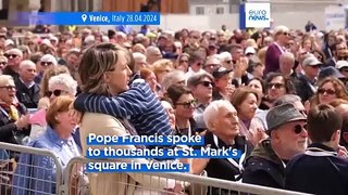 Pope Francis speaks about struggles facing people of Haiti during Venice mass