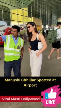 Manushi Chhillar, Anil Kapoor and Sonam With Hubby Spotted Airport Viral Masti Bollywood