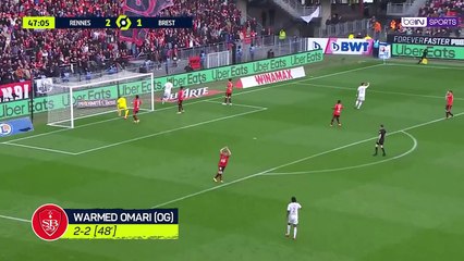 Brest secure European football with wild win at Rennes