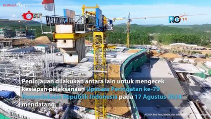 Jokowi Tinjau Pembangunan Lapangan Upacara di IKN