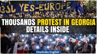 Georgia Protests: Thousands Oppose Controversial 'Foreign Agents' Law In Capital Tbilisi| Oneindia
