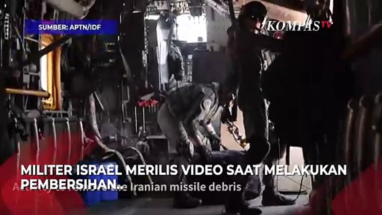 Militer Israel Bersihkan Puing-Puing Rudal Milik Iran