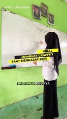Guru ini Ajarkan Graffiti Saat Mengajar