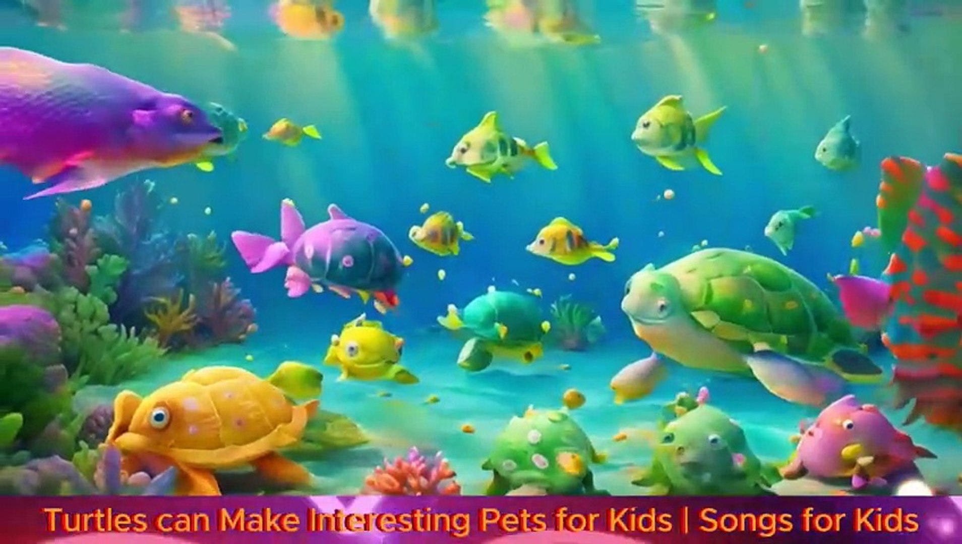 ⁣Turtles can Make Interesting Pets for Kids-Songs for Kids