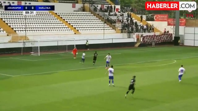 Tüm Türkiye bu maçı konuşuyor! Ankaraspor-Nazilli Belediyespor karşılaşmasında şut bile atılmadı