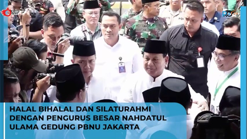 Prabowo Gibran Hadiri Acara Halal Bihalal PBNU