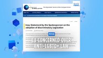 EU denounces Iraqi law threatening LGBTQ  community with prison