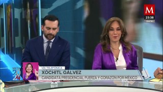 Xóchitl Gálvez evalúa su participación en el debate presidencial