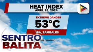 53°C o extreme danger level na heat index, naitala sa Zambales kahapon