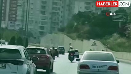 Peşindeki polisin üzerine motosiklet süren sürücüye 38 bin lira para cezası