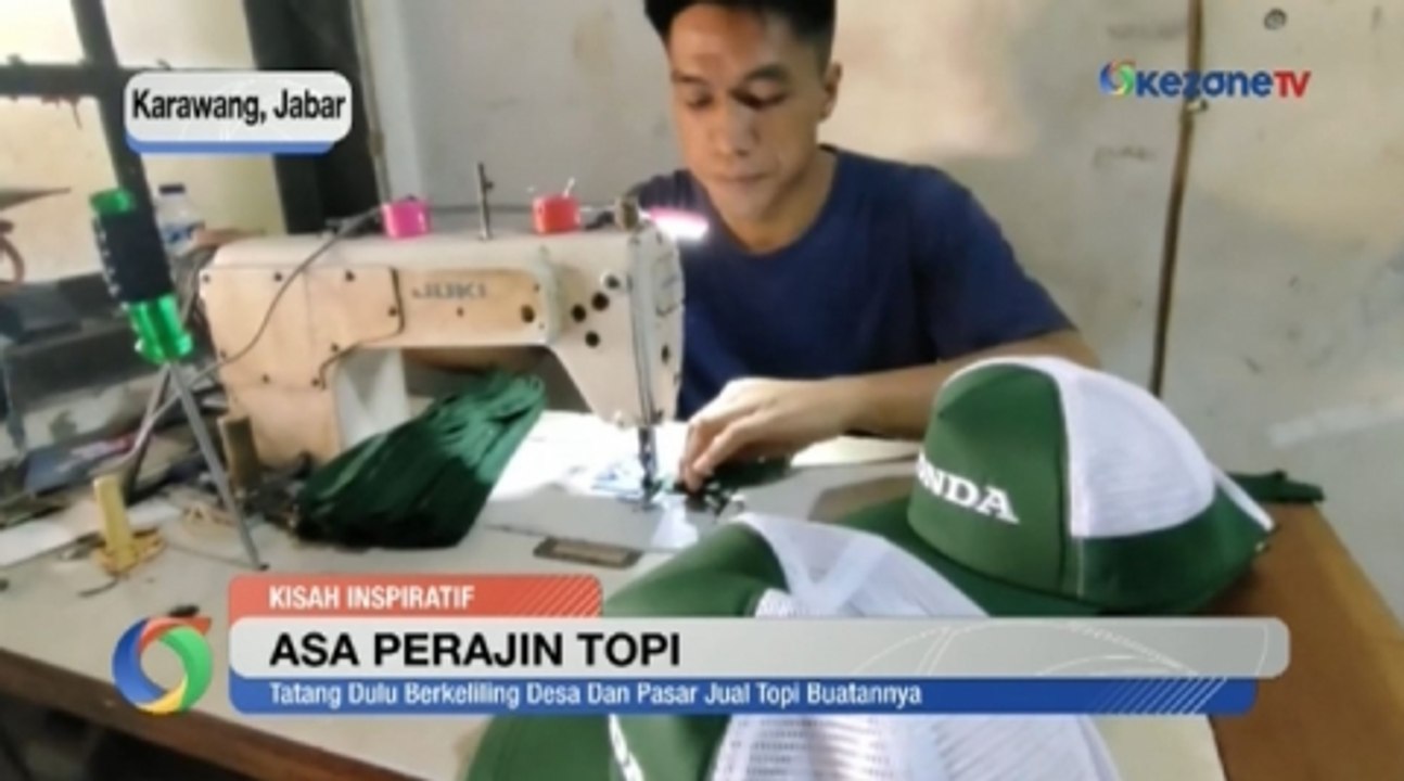 Kisah Inspiratif Tatang Merintis Usaha Pembuatan Topi Sejak Tahun 1994