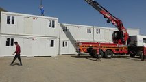 Deprem hazırlığı... Konteyner kurulumu başladı