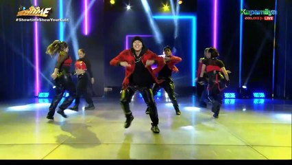 Myrtle Sarrosa, Thea Tolentino, Kristoffer Martin and Elle Villanueva in It's Showtime stage (April 29, 2024)