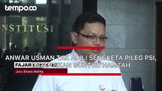 Anwar Usman Tak Adili Sengketa Pileg PSI, Digantikan Guntur Hamzah